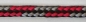 Preview: Hundeleine 2,80m 4fach verstellbar *Schwarz-Rot-Silber*