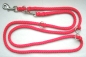 Preview: Hundeleine 2m / 2,4m 3fach sowie 2,80m 4fach verstellbar *Rot*