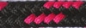 Preview: Hundeleine 2m / 2,4m 3fach sowie 2,80m 4fach verstellbar *Schwarz-Pink*