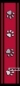 Preview: Geschirr " S " / Pawprints - Red