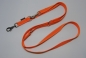 Preview: Hundeleine 2 m 3fach bis 4,8 m 5fach verstellbar *ORANGE mit Reflektorstreifen*
