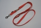 Preview: Hundeleine 2 m 3fach bis 4,8 m 5fach verstellbar *ROT mit Reflektorstreifen*