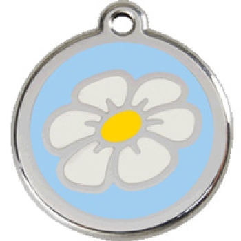 Hundemarke Blume  "Blau"
