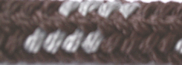 Hundeleine "BIG" 2,80m 4fach verstellbar *Braun-Silber*