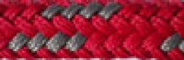 Hundeleine 2m / 2,4m 3fach sowie 2,80m 4fach verstellbar *Rot-Silber*