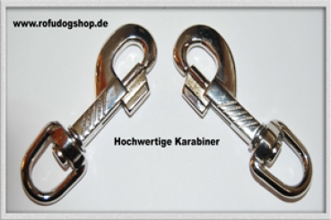 Hundeleine 2m / 2,4m 3fach sowie 2,80m 4fach verstellbar *Grün-Rot*