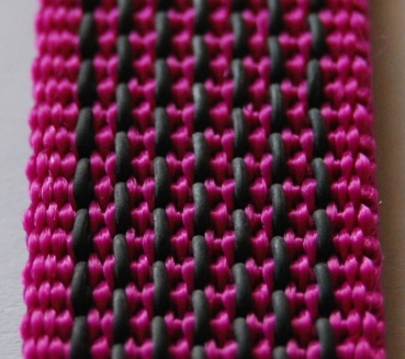 Gummierte Hundeleine, Länge von 0,5 m bis 20 m * PINK *