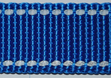 Hundeleine 2 m 3fach bis 4,8 m 5fach verstellbar *BLAU mit Reflektorstreifen*