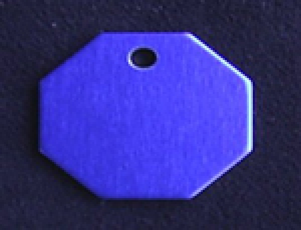 Hundemarke  8eck  25 x 25 mm