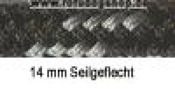 Hundeleine 1m bis 2m mit Handschlaufe *Schwarz-Silber*