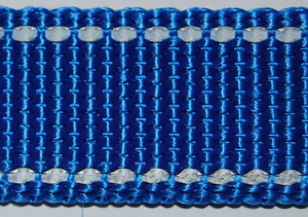 Hundeleine 2 m 3fach bis 4,8 m 5fach verstellbar *BLAU mit Reflektorstreifen*