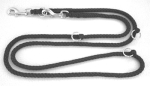 Hundeleine 2m / 2,4m 3fach sowie 2,80m 4fach verstellbar *Schwarz*